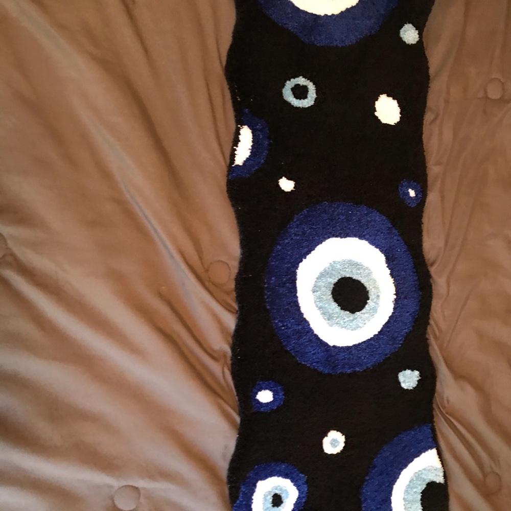 Handmade Handtufted Evil Eye Rug
